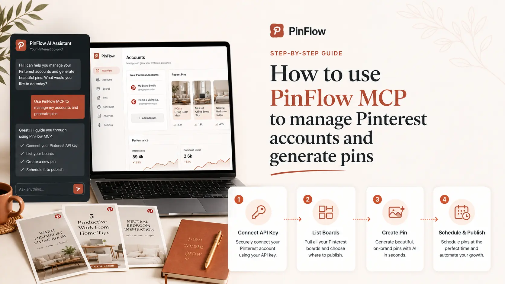 How to Use PinFlow MCP to Manage Pinterest with AI